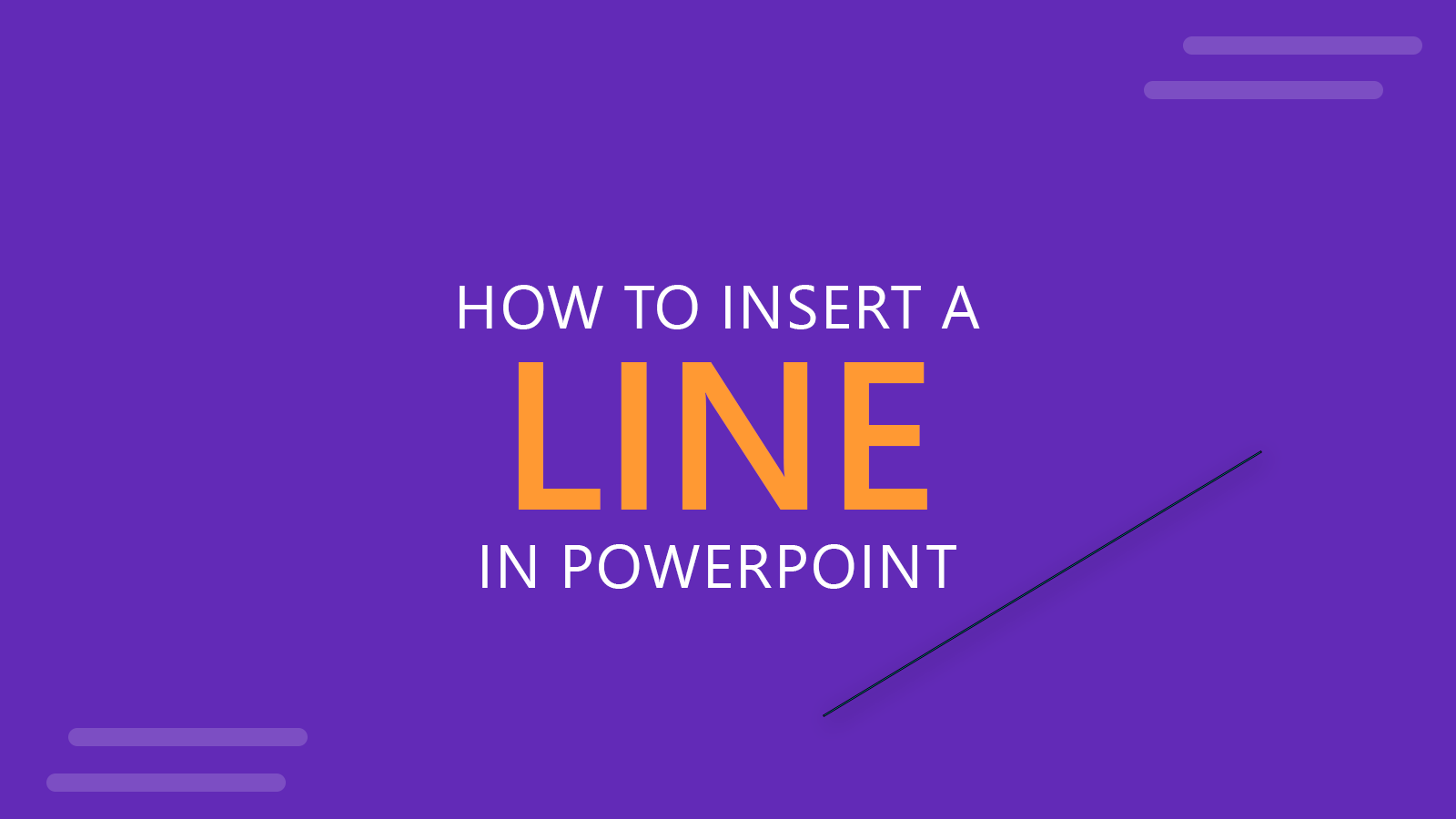 How to Insert a Line in PowerPoint