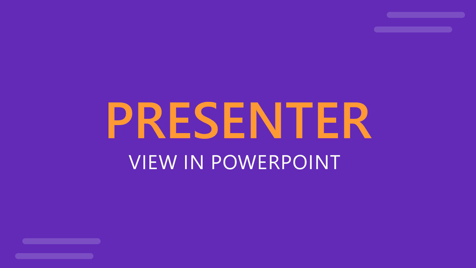 Presenter View in PowerPoint