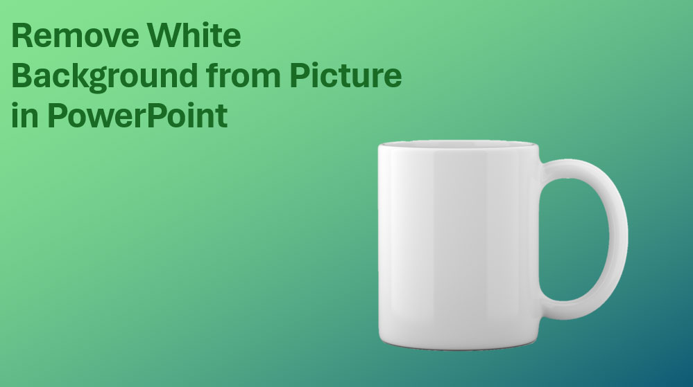 Example remove white background from image in PowerPoint