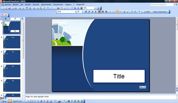 Business PowerPoint template for enterprise and corporate presentations
