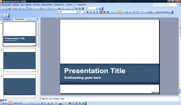 Interactive powerpoint template