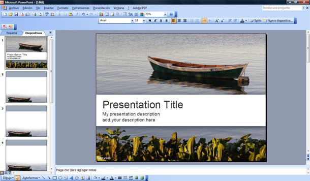 boat powerpoint template