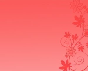 Free Red Flowers Power Point Template