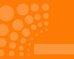 Free Orange PowerPoint Template with Dots in the Slide Design