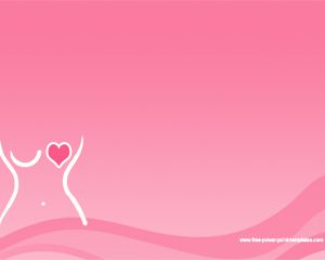 Download free pink breast cancer template with insignia and pink background