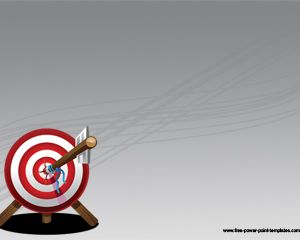 Free Arrow Target Powerpoint Template with Bullseye