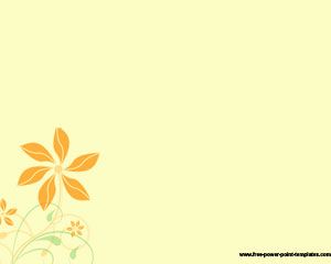 Simple flower PPT Template