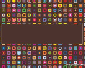 colorful squares power point template