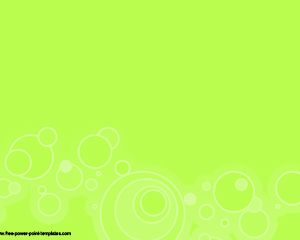 Fluor Powerpoint Template with green fluorescent color