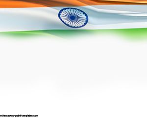 India Flag PPT PowerPoint Template