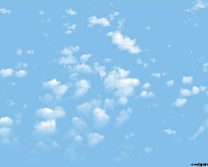 Clouds in the Sky Powerpoint Template