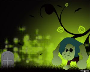 Free Halloween Monster PowerPoint with Frankenstein illustration