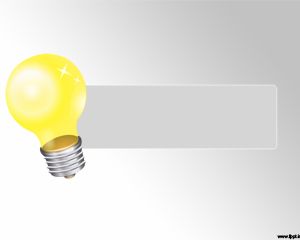 Lightbulb PowerPoint template design