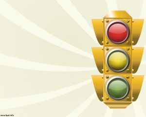 Free Traffic Lights PPT template