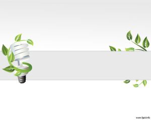 Free Eco Bulb PowerPoint template for presentations on renewable energy