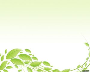 Green Leaves PowerPoint Template
