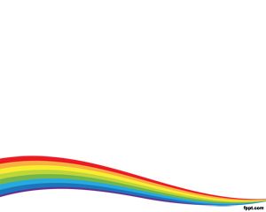 Free Rainbow Wave PowerPoint template design