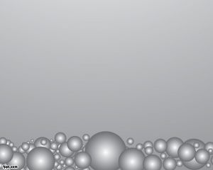 Gray Bubbles Powerpoint Templates for presentations on Microbiology