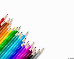 Free Colored Pencils PowerPoint Template