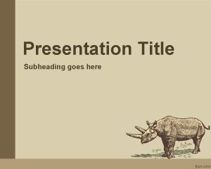Free Rhino PowerPoint template for presentations