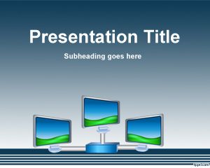 Free Digital Signage PowerPoint template