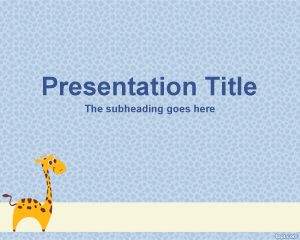 Free Giraffe PowerPoint template