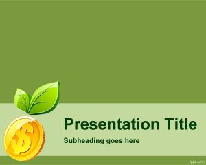 Free Green Money PowerPoint Template