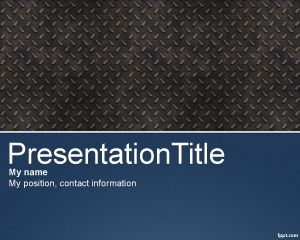 Pro PowerPoint Template with Metallic Effect