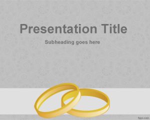 Free Wedding Rings PowerPoint template