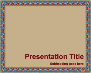 Free Pattern Border Powerpoint Template