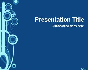 Free Blue Slide Template for PowerPoint