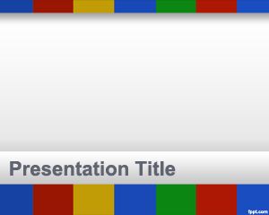 Colors of Google PowerPoint Template for Presentations