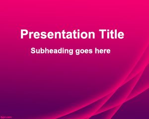 Inspiration PowerPoint Template with purple background