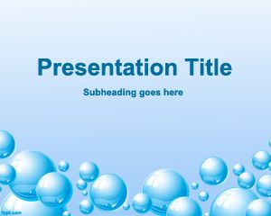 Free Life PowerPoint Template with bubbles