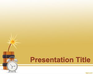 Free Time Bomb PowerPoint Template