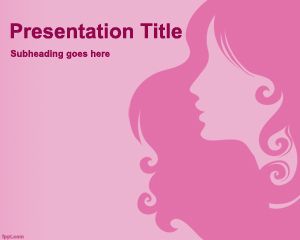 Free Beauty Lady PowerPoint Template