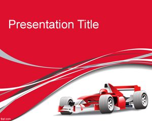 Free F1 PowerPoint Template for formula 1 presentations