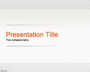 Free Gray background template for PowerPoint with Orange letters