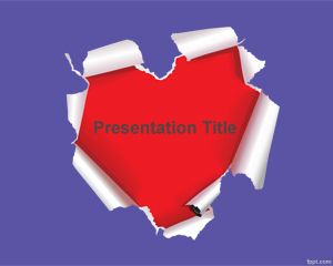 Love Frame PowerPoint Template