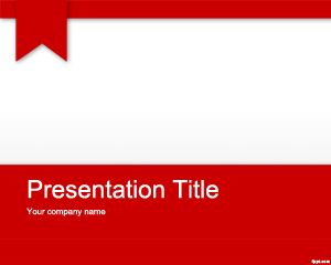 Free Red PowerPoint template for presentations