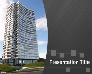 Free Architect PowerPoint Template with Apartment in the slide design
