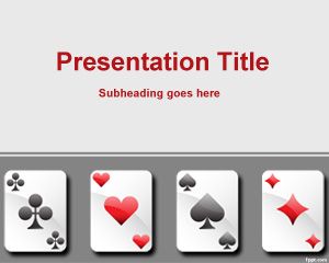 Free Playing Cards Template for PowerPoint with Poker Cards