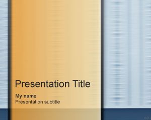 Mocking PowerPoint template