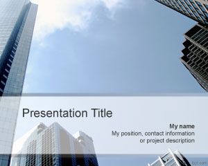 Free Office PowerPoint Template with Building image