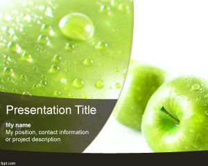 red apple powerpoint template