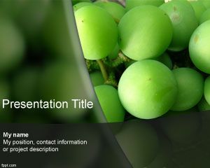 Green Grape PowerPoint Template