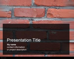 Download free Bricks PowerPoint theme for presentations
