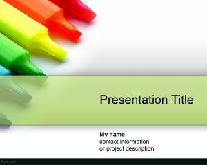 Free Color Drypen PowerPoint Template