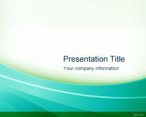 green radiant powerpoint template