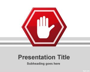 Halt PowerPoint Template